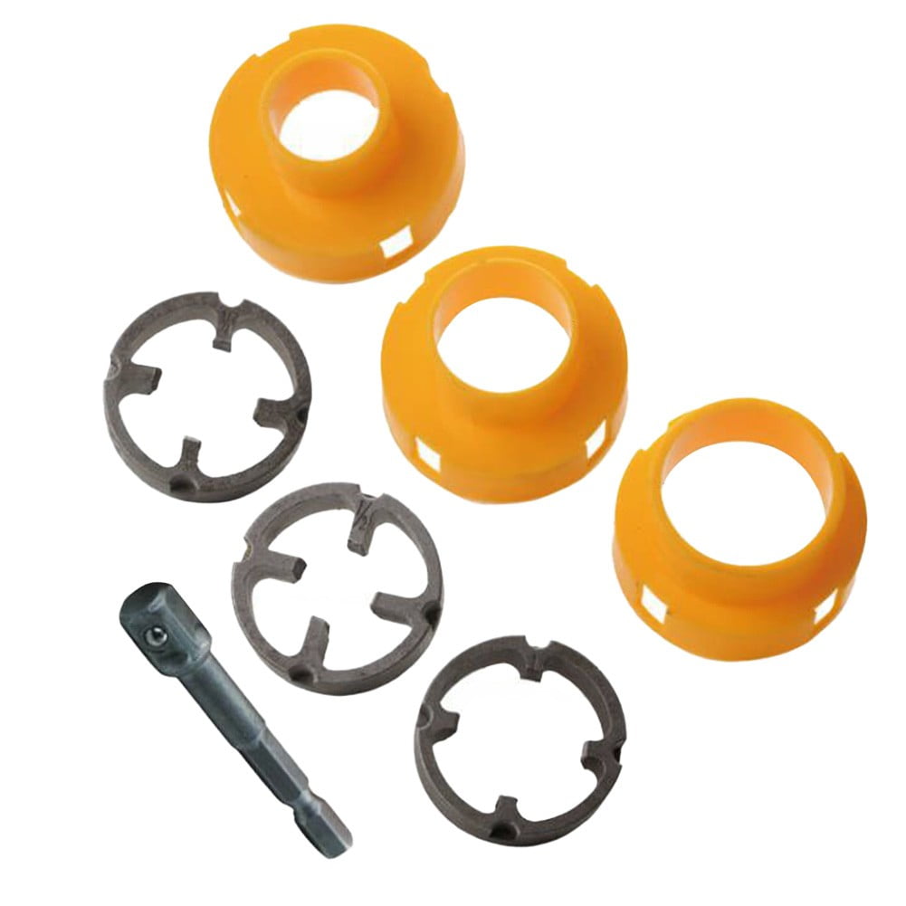 PVC Pipe Threader Kit With 1/2Inch 3/4 Inch 1Inch Dies Pipe Threader Pipe Round Die Manual Plumbing Repair Tool For Threading