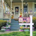 thumbnail image 6 of Spring Easter Mailbox Cover 25.5x21 Inch, He is Risen Post Letter Box Covers, Seasonal Easter Magnetic Waterproof Mail Wraps for Outdoor Yard Garden Oversized Mailbox Decor, 6 of 6