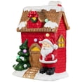 thumbnail image 5 of 16" Christmas Morning LED Lighted Christmas House with Santa Musical Christmas Tabletop Figure, 5 of 8