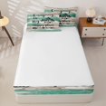 thumbnail image 4 of Erosebridal Happy Camping Themed Zipper Twin Comforter Sets with Fitted Sheet and 2 Pillowcases, Retro Farmhouse Zipper Bedding Set, 4 of 7