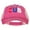 Fuchsia, variant on Cuba CUB Flag Embroidered Low Profile Cotton Mesh Cap - Black OSFM