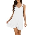 thumbnail image 3 of Sentmoon Robes Formelles pour Femmes Invitées de Mariage Robe Soleil pour Femmes Été 2026 Sans Manches Col en V Nœud Coupe Ample Robes de Bal pour Sortir Été P-3TG, 3 of 9