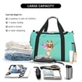 thumbnail image 5 of Lsque Bluey Pattern Hand Travel Bag, Weekender Carry On for Women Men, Sports Gym Bag, Workout Duffel Bag, Overnight Shoulder Bag fit 15.6 Inch Laptop, 5 of 6