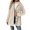 #2 long sleeve_Beige, variant on Women’s Fleece Button Up Hooded Cardigan Long Sleeve Sherpa Lined Winter Coat Casual Soft Teddy Outerwear Fuzzy Lightweight Warm Jacket,Black,XL