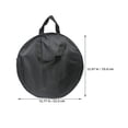 thumbnail image 2 of SOPOTUTU 2 Pcs Sac de Rangement pour Coussin de Tambour en Toile Oxford Noire avec Extérieur Imperméable et Poignée Portable, 2 of 8