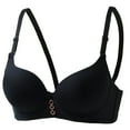 thumbnail image 2 of HomeDM Women's Underwire Bra Comfort Full Coverage Everyday Push Up Bra - Black/L, 2 of 8