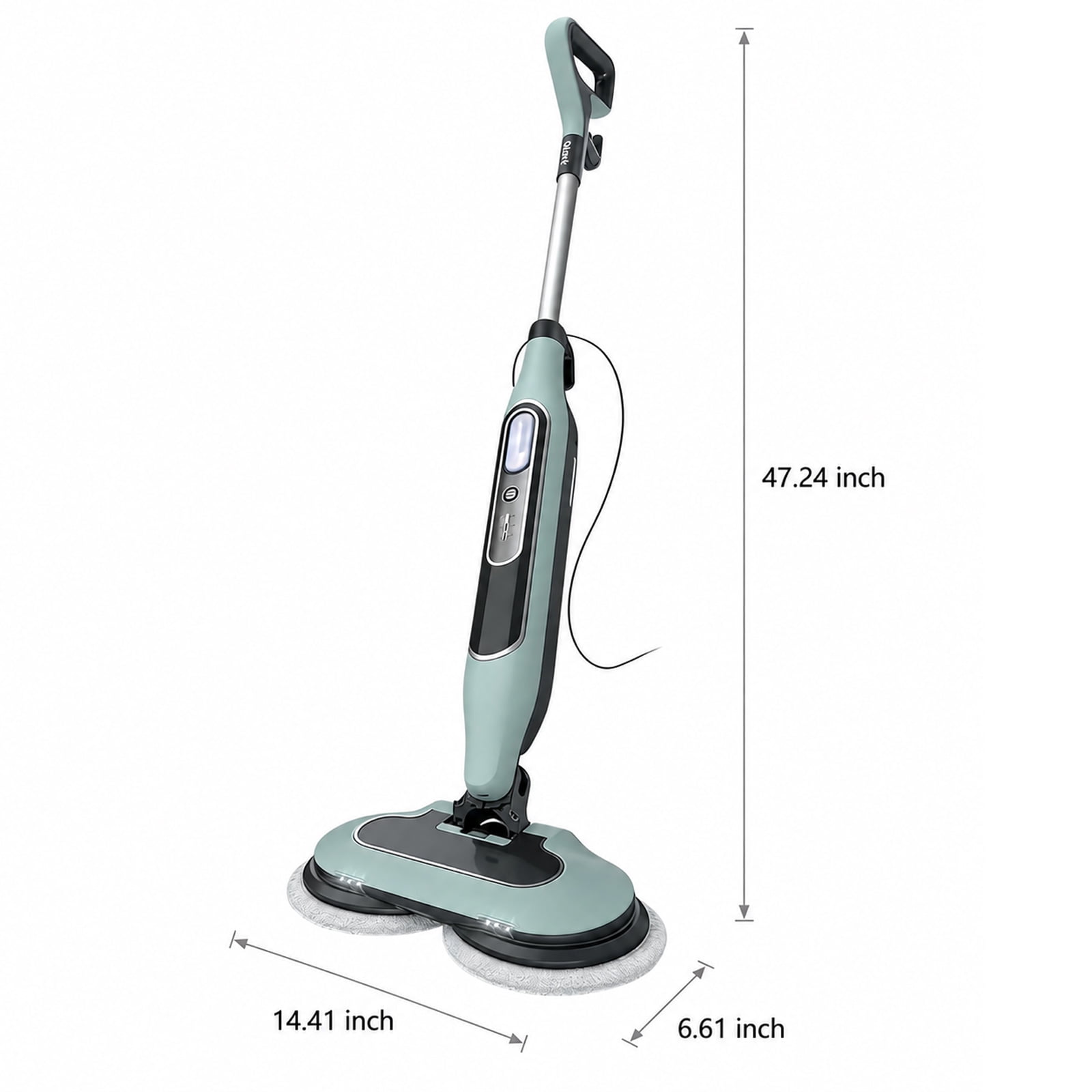 Alvantor Dual Steam Mop, All-in-One Hard Floor Steam Mop with 3 Steam Modes & LED Headlights, Lightweight for Home Tile Cleaning