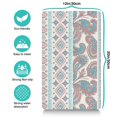 thumbnail image 1 of Boho Retro Floral Pet Feeding Mat-Abstract Art Pattern Absorbent Pet Placemat for Food and Water Bowl, with Waterproof Rubber Backing, Quick Dry Water Dispenser Mat for Dog and Cat (12"x20"), 1 of 3