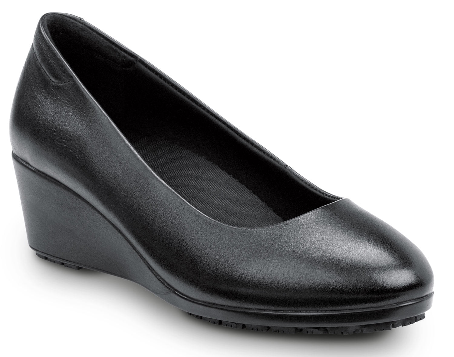 SR Max Orlando, Women's, Black Dress High Wedge Style Soft Toe Slip ...
