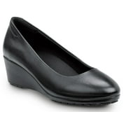 SR Max  Orlando, Women's, Black Dress High Wedge Style Soft Toe Slip Resistant Work Shoe (7.5 M)