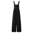 thumbnail image 5 of Staki Girls Overalls Kids Cute Adjustable Straps Wide Leg Jumpsuit with Pockets 4-15 Years,6-7 Years, 5 of 6