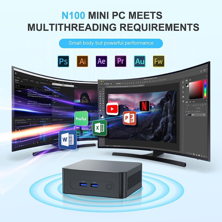 SZBOX ANB03S N100 Mini PC Windows 11 Pro Intel N100 Max 3.4GHz