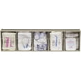 thumbnail image 5 of TiltView Plastic Storage Cabinet with 5 Bins, Stone Color Wall Mount Organizer for Garage Office Workshop, 5 of 6