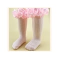 thumbnail image 4 of Liacowi Baby Toddler Girl Knit Socks Long Tube Anti-Slip Lace Ruffle Princess Breathable Socks, 4 of 4