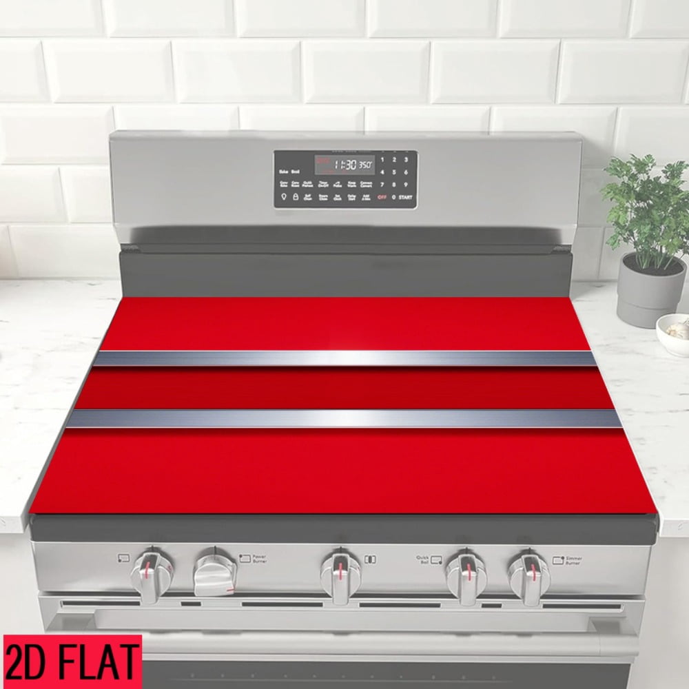 2D flat 1 kitchen stove cover, simple and artistic pattern design, Nordic-style kitchen mat, coffee machine mat, operation counter decoration, the first choice for kitchen gifts. The size is 28.3x20.