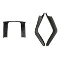 thumbnail image 1 of 2Pcs Carbon Fiber Gear Shift Stripe Panel Cover Trim with Carbon Fiber Style Console Gear Box Panel Cover Trim, 1 of 8