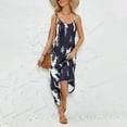 thumbnail image 6 of Baqcunre Maxi Dresses for Women 2024 Women Summer Casual Maxi Dress V Neck Sleeveless Flowy Boho Floral Beach Long Dress with Pockets Dresses for Women 2024 Summer Dresses for Women 2024, 6 of 9