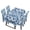 Blue Tie Dye, variant on TSOVTHRID Pink Blue Marble Print 5-Piece Tablecloth and Chair Covers Set, Stretchable Washable Spandex Table Cloth with Dinning Chair Cover for Home, Hotel, Banquet, Wedding, Party Decor