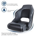 thumbnail image 2 of NORTHCAPTAIN M1 Premium Sport Flip Up Boat Seat Captain Bucket Seat with Boat Seat Cover,Charcoal/Black, 2 of 7