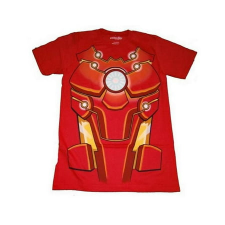 Marvel Iron Man Bleeding Edge Mens Red T-Shirt | L