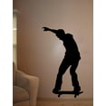 thumbnail image 2 of Wallhogs Skateboard Silhouette VI Cutout Wall Decal, 2 of 2