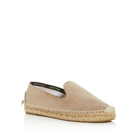 

RAG & BONE Womens Beige Jute Wrapped Comfort Del Rey Round Toe Platform Slip On Leather Espadrille Shoes 10