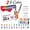 C003- Multicolor (24 Colors), variant on 12Pc Liquid Nail Art Line Drawing Pen Kit, Extra Fine Point Pens for Precise Nail Detailing Work, Multi-Purpose Fine Tip Acrylic Paint Pens for Festival Nail Decoration, 24Ml