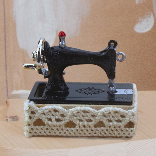 Máquina de coser en miniatura Yotijar 1:12 Negro