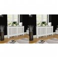 thumbnail image 1 of vidaXL Radiator Covers 2 pcs White MDF 152 cm, 1 of 4