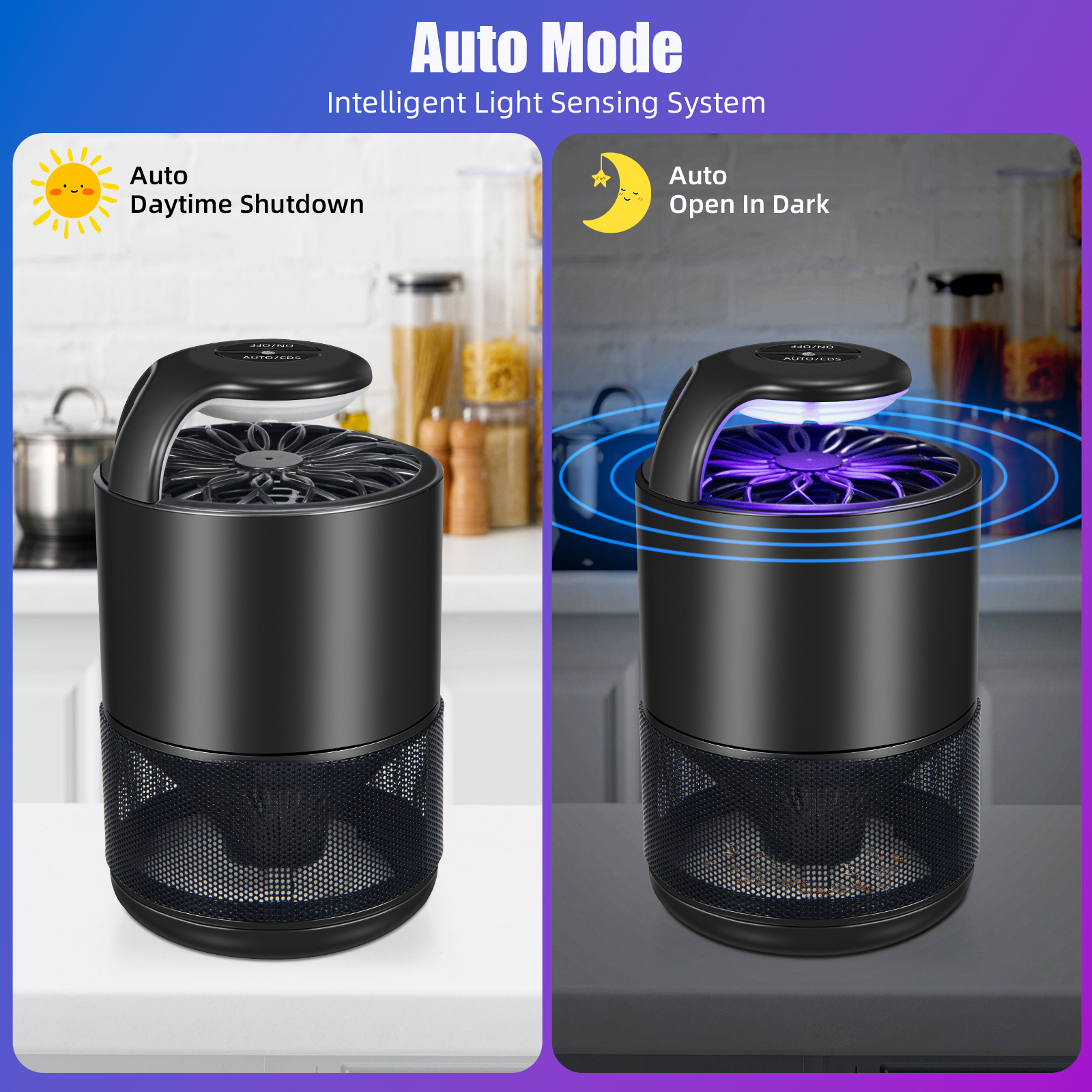 Jinyi Bug Zapper Indoor,Fly Traps Indoor for Home,Mosquito Zapper with Auto Suction to Catch Mosquito Bug Moths Gnats