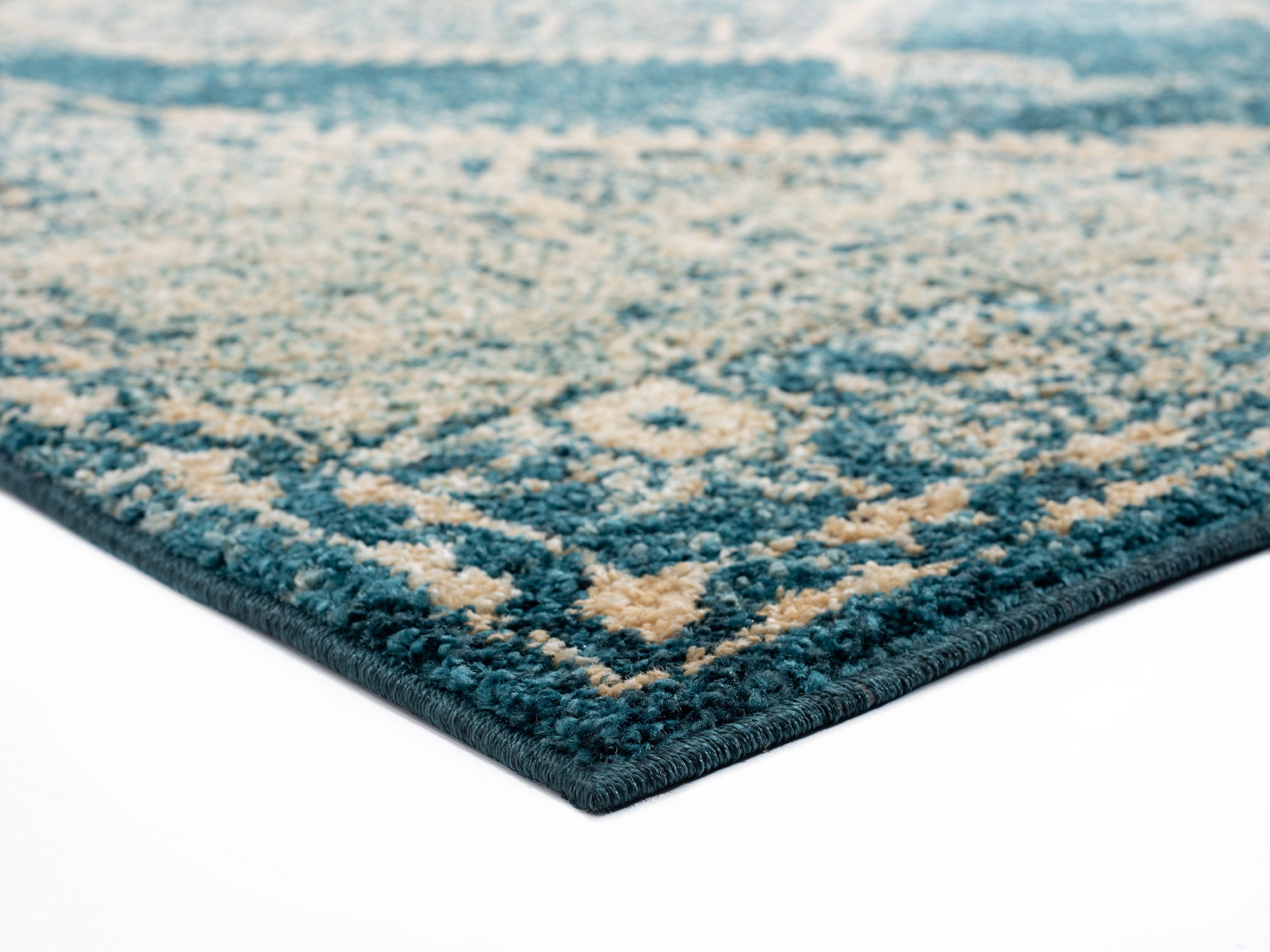 United Weavers Storybrooke Vassa Oriental Cerulean Woven Olefin/Frieze Area Rug or Runner