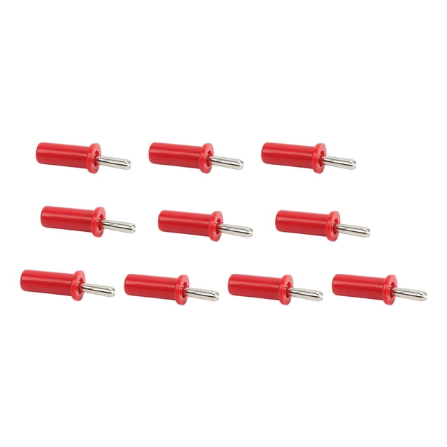 Speaker Cable Connector Gold Plated Banana Plug Banana Adapter 10pcs Banana Plug 4mm Cross Slot Gold Plated Brass Solder Type Connector For Speaker Cable