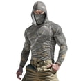 thumbnail image 3 of YOIAVAIOY Men's Camo Sun Pullover UPF50+ Hooded Jacket with Face Mask, Breathable Fabric Helps Regulate Body Temperature During Outdoor Adventures Camouflage XXXL, 3 of 10