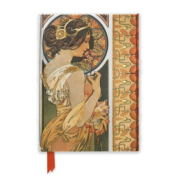 Flame Tree Notebooks: Mucha: Cowslip and Documents Decoratifs (Foiled Journal) (Series #43) (Notebook / blank book)