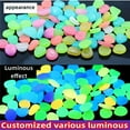 thumbnail image 2 of CCOCC 500Pcs Desktop Decor Glow in the Dark Pebbles Fish Tank Gravel Garden Fish Tank Decoration Glow-In-The-Dark Decorative Stones Aquarium Gravel,Style1, 2 of 4