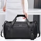 thumbnail image 1 of Bolsa de lona Viajamiento de la bolsa Duffel Tote Ajustable Correa impermeable Bolsa de prenda para hombres Bolsa de viaje para acampar 45 x 22 x 21 Negro, 1 of 8