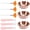 rose gold, variant on Pack of 9 Face Mask Mixing Tool Set with Stainless Steel Bowl and Brushes Suitable for Precise Skincare Application