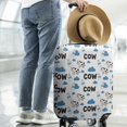 thumbnail image 2 of White Cow Milk Cloud Pattern Luggage Cover Fashion Suitcase Cover Baggage Covers Fit 25-28 Inch Luggage (Go Travel), 2 of 5