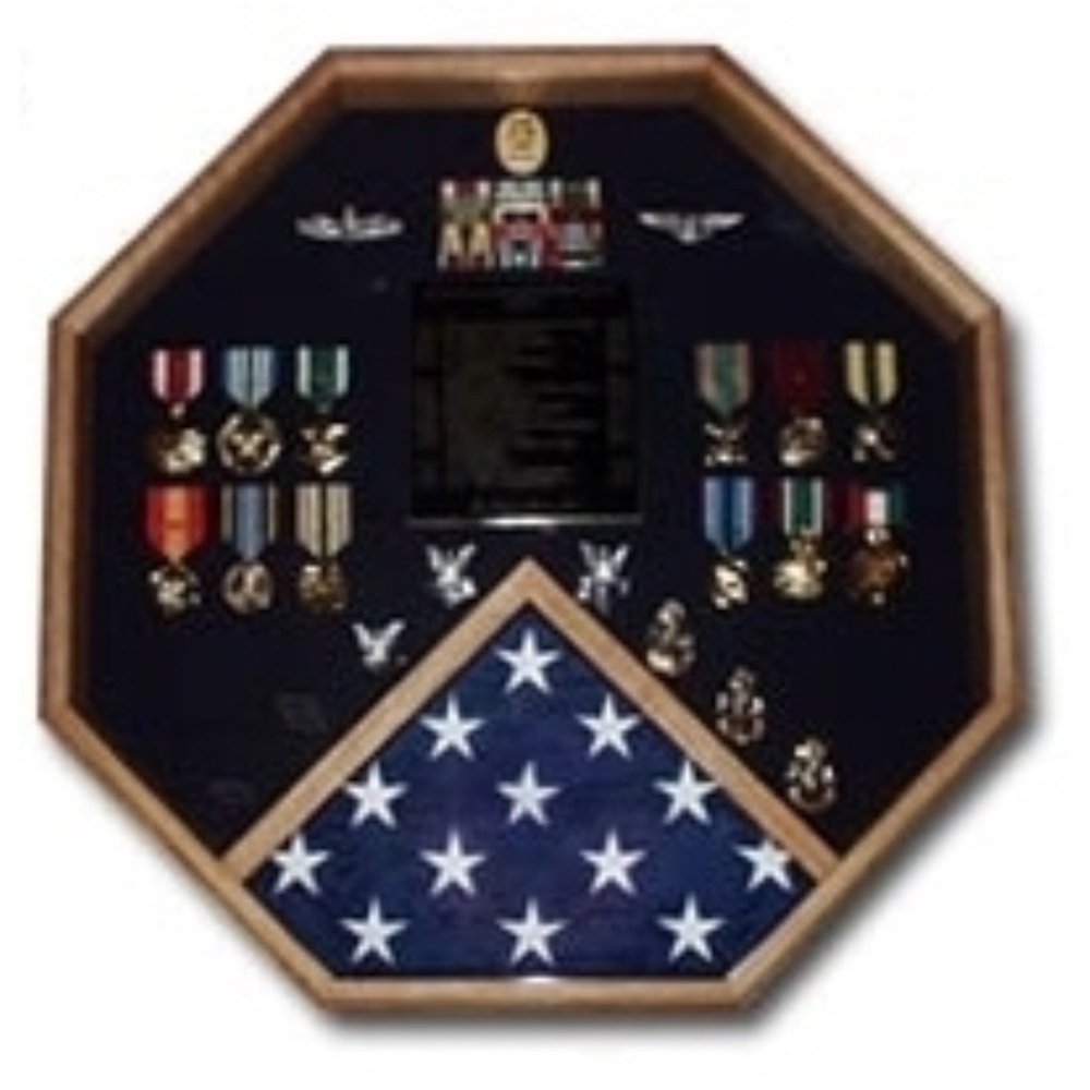 Octagon Military Shadow Box