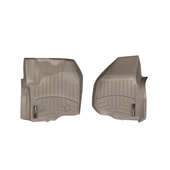 WeatherTech Custom Fit FloorLiners compatible with 2012-2012 Ford Super Duty - 1st Row (Driver & Passenger), Tan