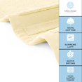 thumbnail image 4 of White Classic Luxury Bath Mat Towel Set, Absorbent Cotton Hotel Spa Shower/Bathtub Mats [Not a Bathroom Rug] 22x34, Beige, 2 Pack, 4 of 8
