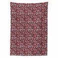 thumbnail image 2 of Abstract Tablecloth, Geometric Pattern of Leaf-like Shapes Mosaic Grid, Rectangle Satin Table Cover Accent for Dining Room and Kitchen, 52" X 70", Multicolor, by Ambesonne, 2 of 2