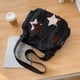 thumbnail image 4 of Bolso de hombro encantador para mujer bolso escolar Y2K de lona con apliques de estrella para adolescentes y estudiantes, 4 of 9