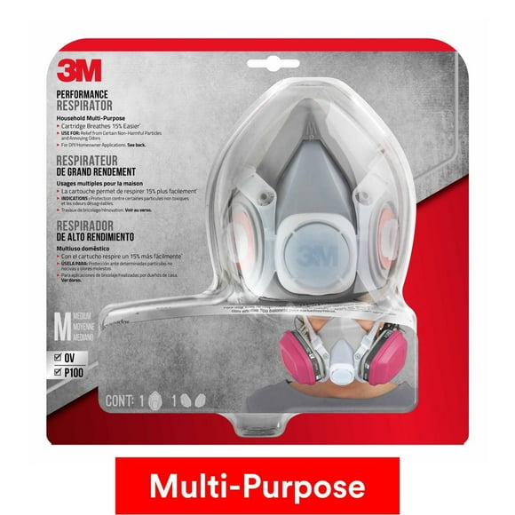 3M™ Performance Respirator 65021H1-DC, Multi-Purpose, Organic Vapour/P100, Medium
