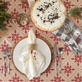 thumbnail image 3 of Design Imports CAMZ13411 Nappe Ronde Scandinave Imprimée Flocons de Neige 70 Po., 3 of 4