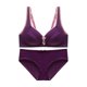 thumbnail image 1 of Conjunto de sujetador push up con botones en la espalda y sin aros de talla grande para mujer, traje a juego para mujer, 1 of 3