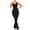 Black, variant on Workout Jumpsuit for Women Scoop Neck Sleeveless Seamless Rompers Bell Bottoms Bodysuit Yoga Athletic Outfits