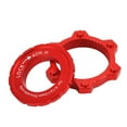 thumbnail image 2 of Center Lock Disc Adapter, Aluminum Alloy Easy Operation Bike Hub Disc Brake Center Lock Adapter Stain Resistant  For Maintanance Red, 2 of 8