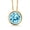 Apatite, variant on 14K White Gold White Zirconia Pendant Necklace for Women (0.84 Cttw, Gemstone, Round 6MM, with 18 inch Chain)