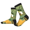 thumbnail image 2 of Pofeuu Quirky Cartoon 123 Print Crew Socks, Adult Running Hiking Socks for Youth and Adult, 2 of 7